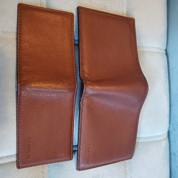 Coach 3-in-1 Wallet Dark Saddle Sport Calf Leather - Picture 10 of 17